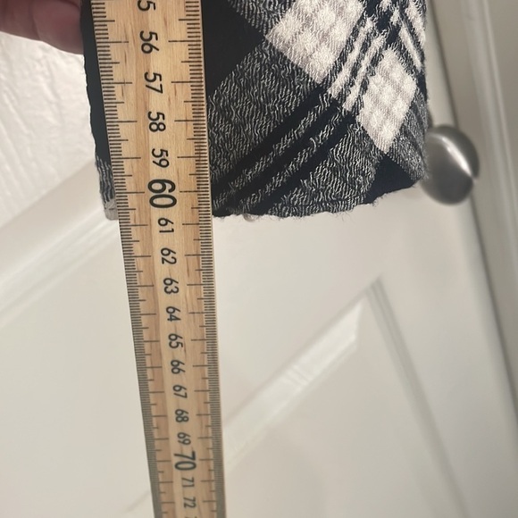 ANTHROPOLOGIE - Casual Button Down Shirt - Plaid Black and White - M - Picture 3 of 8